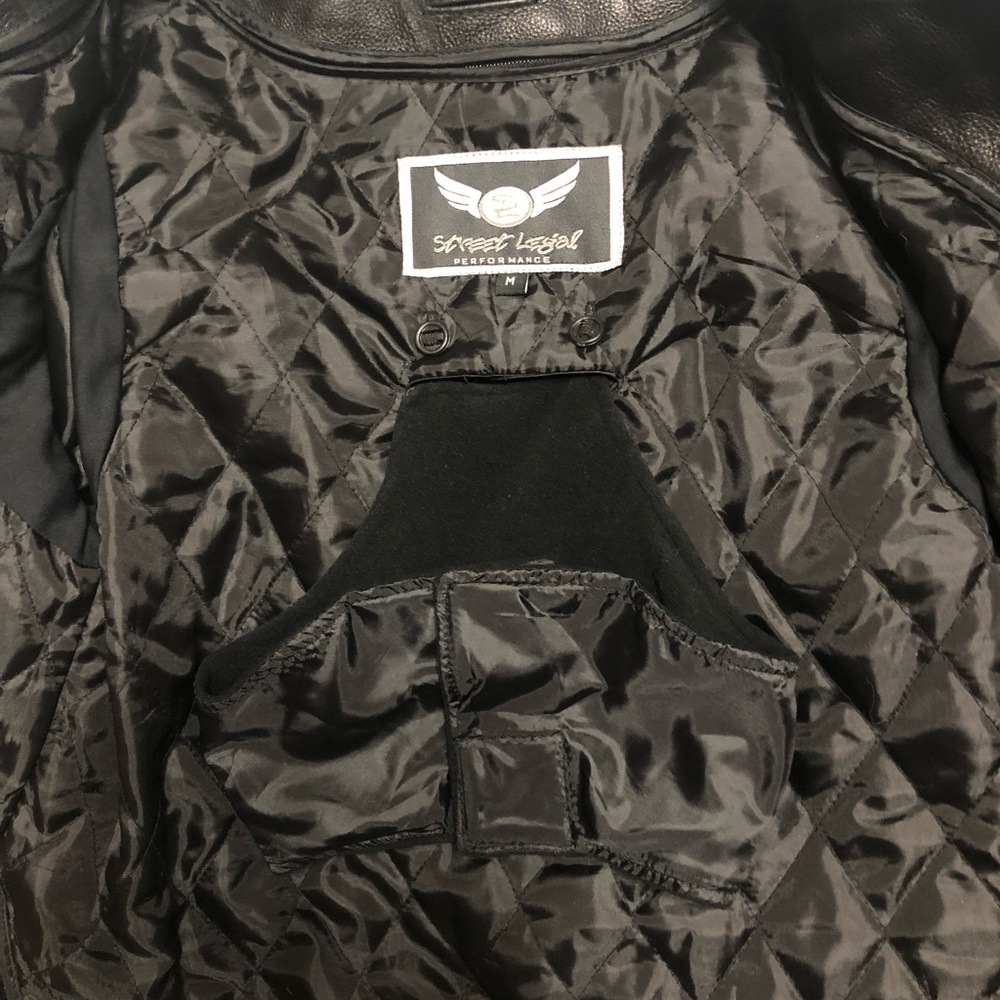 Leather Motorcycle Riding Jacket - Picture 11 of 12